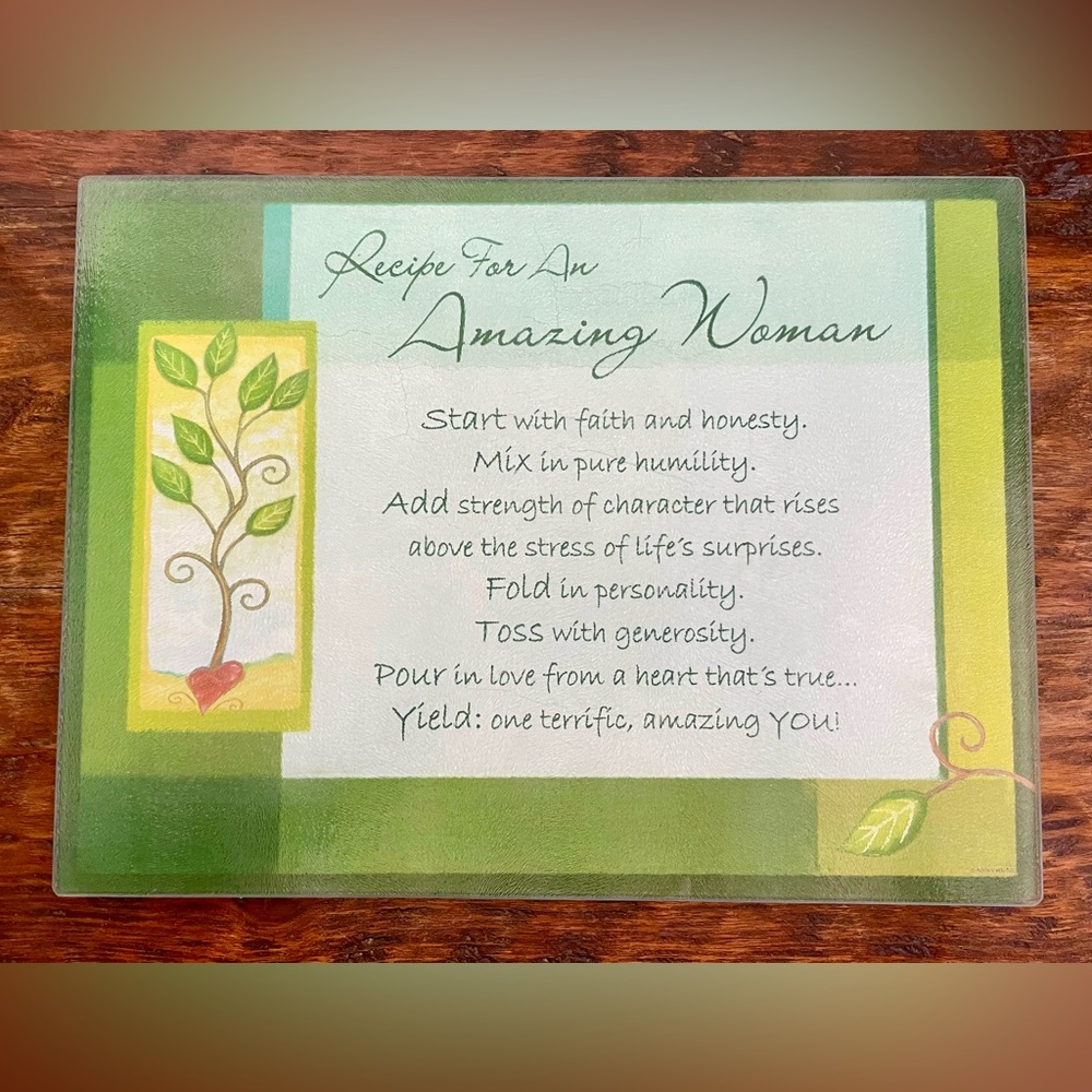 🆕 Amazing woman ❤️ decor/ heat tray/ cutting board